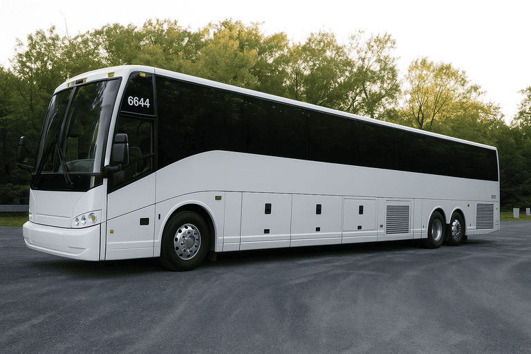 exterior of Palatine Coach Bus Service coach bus